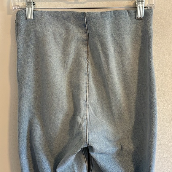 SPRWMN Crop Flare Legging Women’s Size XS Jean Pant High Rise NWT Francoise Blue - Picture 6 of 10